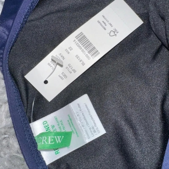 NWT J. Crew Bow-Tie- One-Shoulder One Piece Swimsuit Size 22 Plus Size - Picture 4 of 5